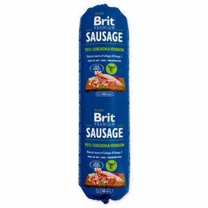 Salám BRIT Premium Dog Sausage Chicken & Venison - Zákaznícke dni 28.3. – 30.4.2024