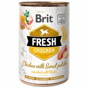 Konzerva BRIT Fresh Chicken with Sweet Potato - Zákaznícke dni 28.3. – 30.4.2024