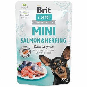 Kapsička BRIT Care Mini Salmon & Herring sterilised fillets in gravy - Zákaznícke dni 28.3. – 30.4.2024