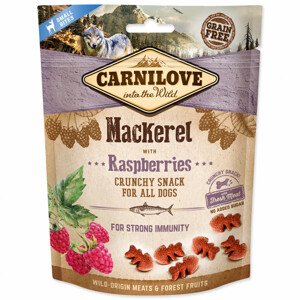 CARNILOVE Dog Crunchy Snack Mackerel with Raspberries with fresh meat - Zákaznícke dni 28.3. – 30.4.2024