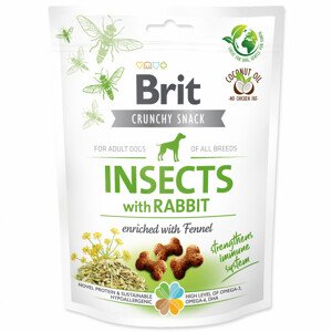 Brit Care Dog Crunchy Cracker. Insects with Rabbit enriched with Fennel - Zákaznícke dni 28.3. – 30.4.2024
