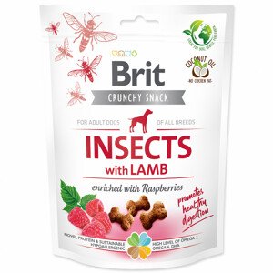 Brit Care Dog Crunchy Cracker. Insects with Lamb enriched with Raspberries - Zákaznícke dni 28.3. – 30.4.2024