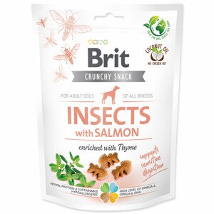 Brit Care Dog Crunchy Cracker. Insects with Salmon enriched with Thyme - Zákaznícke dni 28.3. – 30.4.2024