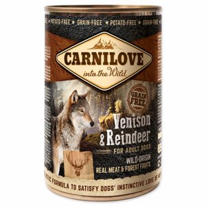 Konzerva CARNILOVE Dog Wild Meat Venison & Reindeer - Zákaznícke dni 28.3. – 30.4.2024