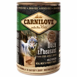 Konzerva CARNILOVE Dog Wild Meat Duck & Pheasant - Zákaznícke dni 28.3. – 30.4.2024