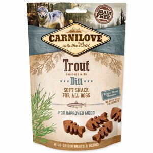 CARNILOVE Dog Semi Moist Snack Trout enriched with Dill - Zákaznícke dni 28.3. – 30.4.2024