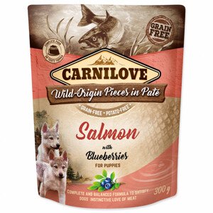 Kapsička CARNILOVE Puppy Paté Salmon with Blueberries - Zákaznícke dni 28.3. – 30.4.2024