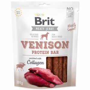 Snack BRIT Jerky Venison Protein Bar - Zákaznícke dni 28.3. – 30.4.2024
