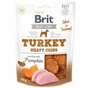 Snack BRIT Jerky Turkey Meaty Coins - Zákaznícke dni 28.3. – 30.4.2024
