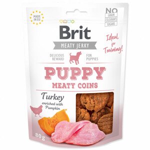 Snack BRIT Jerky Puppy Turkey Meaty Coins - Zákaznické dny 28.3. – 30.4.2024