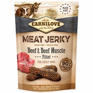 CARNILOVE Jerky Snack Beef & Beef Muscle Fillet - Zákaznické dny 28.3. – 30.4.2024