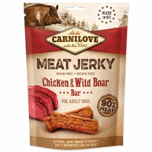 CARNILOVE Jerky Snack Chicken & Wild Boar Bar - Zákaznícke dni 28.3. – 30.4.2024