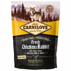 CARNILOVE Fresh Chicken & Rabbit Muscles, Bones & Joints for Adult dogs - Zákaznícke dni 28.3. – 30.4.2024