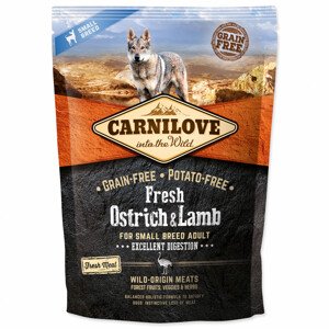 CARNILOVE Fresh Ostrich & Lamb Excellent Digestion for Small Breed Dogs - Zákaznícke dni 28.3. – 30.4.2024