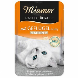 Kapsička MIAMOR Ragout Royale Kitten drůbeží v želé - Zákaznícke dni 28.3. – 30.4.2024