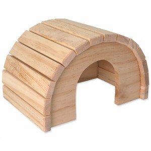 Domek SMALL ANIMALS půlkruh dřevěný 24 x 17 x 15 cm - Zákaznícke dni 28.3. – 30.4.2024