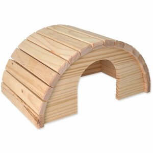 Domek SMALL ANIMALS půlkruh dřevěný 31 x 20 x 15,5 cm - Zákaznícke dni 28.3. – 30.4.2024