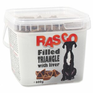 Pochoutka RASCO Dog plněné trojúhelníčky s játry - Zákaznícke dni 28.3. – 30.4.2024