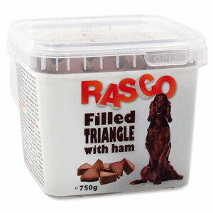 Pochoutka RASCO Dog plněné trojúhelníčky se šunkou - Zákaznícke dni 28.3. – 30.4.2024