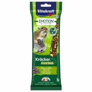 Tyčinky VITAKRAFT Emotion Kracker Herbal pro malé hlodavce - Zákaznícke dni 28.3. – 30.4.2024