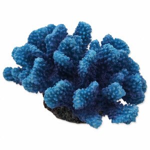 Dekorace AQUA EXCELLENT Mořský korál modrý 14,5 x 10,5 x 7,4 cm - Zákaznícke dni 28.3. – 30.4.2024