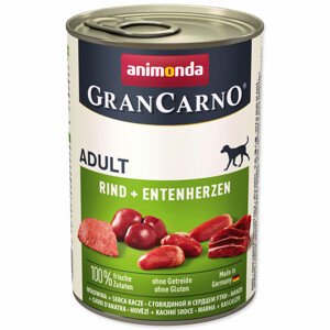 Konzerva ANIMONDA Gran Carno hovězí + kachní srdce - Zákaznícke dni 28.3. – 30.4.2024