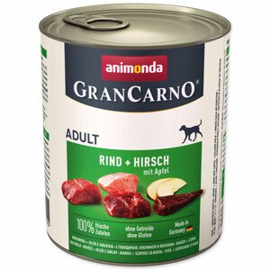 Konzerva ANIMONDA Gran Carno hovězí + jelení maso + jablka - Zákaznícke dni 28.3. – 30.4.2024