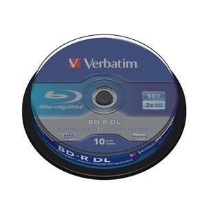 Médium Verbatim BD-R DL 50GB 6x 10-cake