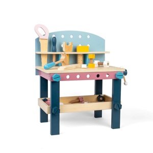 Hračka Bigjigs Toys dětský pracovní stůl s nářadím