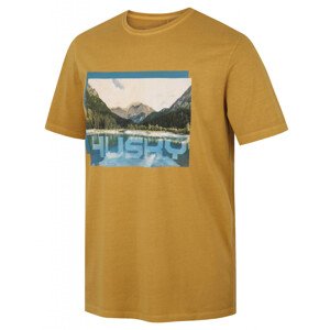 Pánské bavlněné triko Tee Lake M mustard (Velikost: XXL)