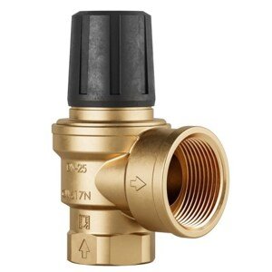 DUCO ventil pojistný 1“×5/4“, 1,8bar, 256kW, membránový, závitový, topení, mosaz