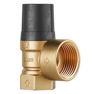 DUCO ventil pojistný 3/4"x1", 1,8bar, 92kW, membránový, závitový, topení, mosaz