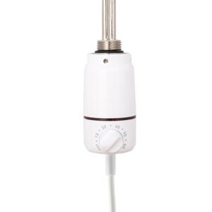 P.M.H. ET2 topná tyč 300W, elektrická, kroucený kabel, s termostatem, bílá lesk