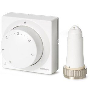 SIEMENS RTN81 termostatická hlavice M30x1,5, 8-28°C, s odděleným ovládáním, bíla