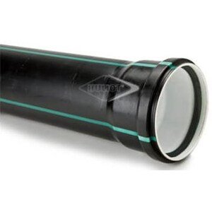 HULIOT ULTRA SILENT USEM trubka odpadní DN50, 250mm, jednohrdlá, odhlučněná, PP, černá