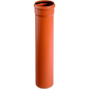 KG KGEM trubka kanalizační DN110, 2000mm, SN4, s hrdlem, PVC, oranžová