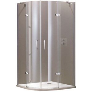 CONCEPT 300 sprchový kout 100x100 cm, R500, křídlové dveře, stříbrná/sklo čiré