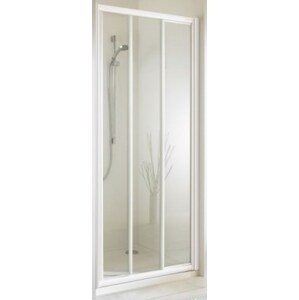 CONCEPT 70 dveře sprchové 1000x1900mm, posuvné, 2 dílné, s pevným segementem, stříbrná matná/čiré sklo AP