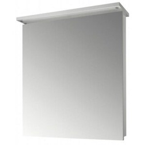 DŘEVOJAS SANI GAO 60 zrcadlová skříňka 60x70,6x20,7 cm, osvětlení, panty vlevo, lamino, lesklá bílá
