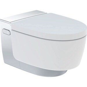 GEBERIT AQUACLEAN MERA COMFORT závěsné WC s bidetovým sedátkem, SoftClosing, TurboFlush, KeraTect, bílá/chrom