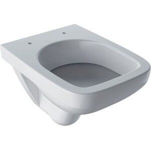 GEBERIT SELNOVA COMPACT závěsné WC 360x480x340mm, s hlubokým splachováním, malé vyložení, hranatý design, keramika, bílá