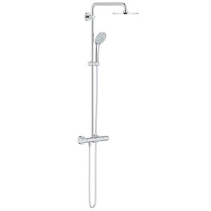GROHE EUPHORIA SYSTEM 210 sprchový set s termostatickou baterií, horní sprcha, ruční sprcha, tyč, hadice, chrom