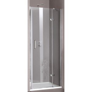 HÜPPE AURE ELEGANCE STN 900 sprchové dveře 90x190 cm, křídlové, stříbrná lesklá/čiré
