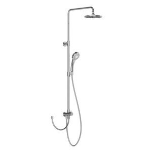 RAVAK DS 090.00 sprchový set bez baterie, horní sprcha, ruční sprcha s 5 proudy, tyč, hadice, chrom