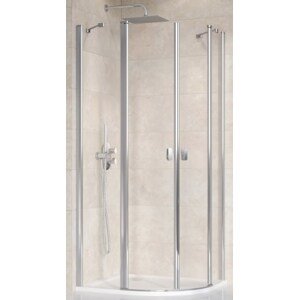 RAVAK CHROME CSKK4 90 sprchový kout 90x90 cm, R489, křídlové dveře, lesk/sklo transparent
