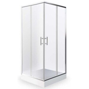 ROTH PROJECT ORLANDO NEO/800 sprchový kout 80x80 cm, rohový vstup, posuvné dveře, brillant/sklo matt glass