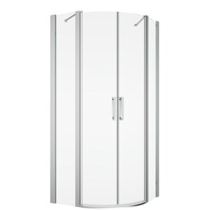 SANSWISS DIVERA D22ERB sprchový kout 80x80 cm, R550, křídlové dveře, aluchrom/čiré sklo