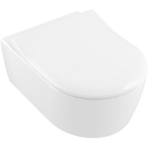 VILLEROY & BOCH AVENTO závěsné WC 370x530mm, se sedátkem 9M87, bílá Alpin CeramicPlus