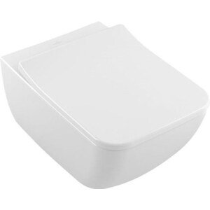 VILLEROY & BOCH VENTICELLO combi-pack závěsný klozet 375x560mm, s WC sedátkem Slimseat, bílá Alpin