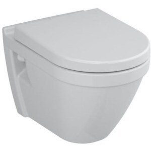 VITRA S50 závěsné WC 355x520mm, vodorovný odpad, hluboké splachování, bílá